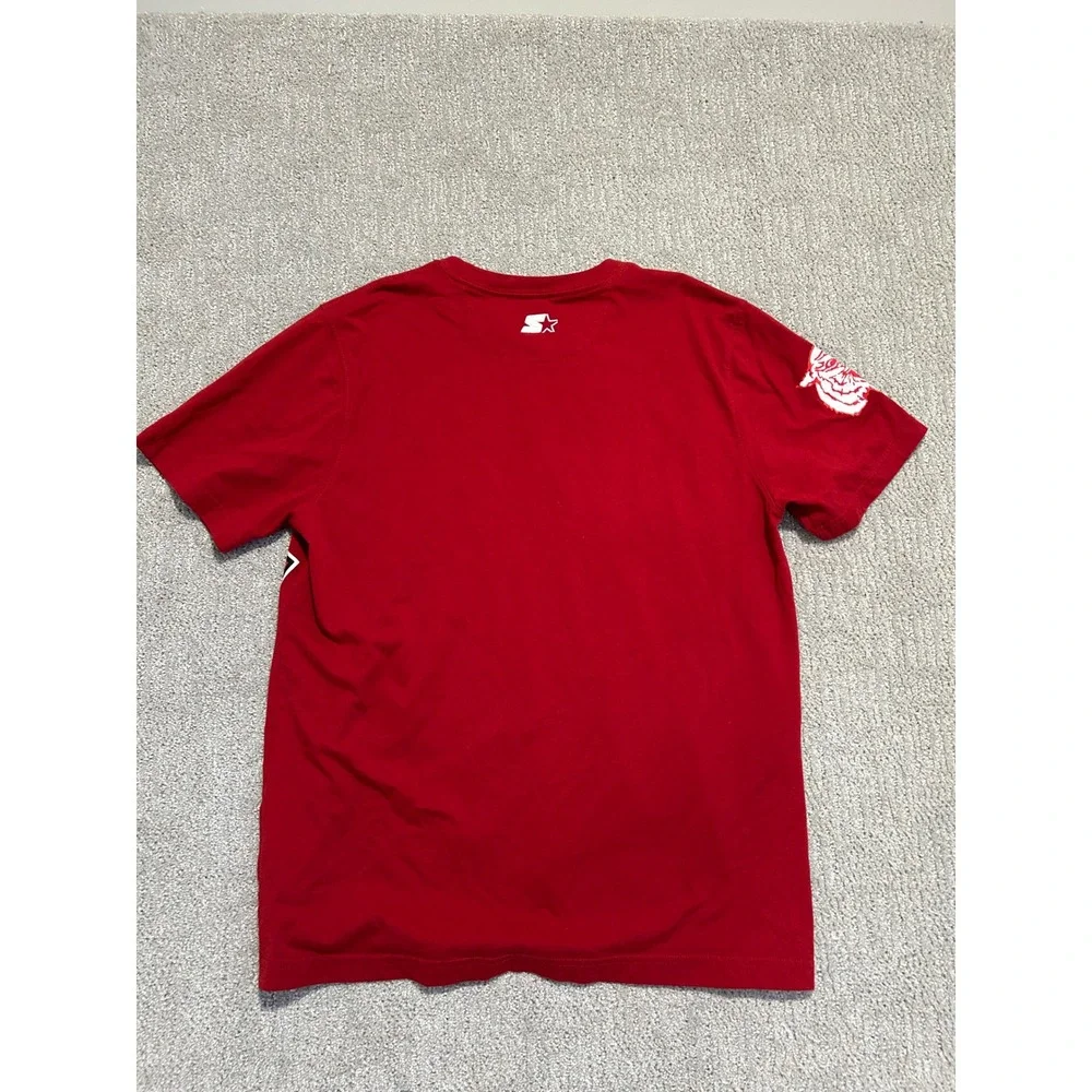 Morehouse Tigers‎ Starter T-Shirt Large Red College NCAA Basketball Graphic - Picture 4 of 4